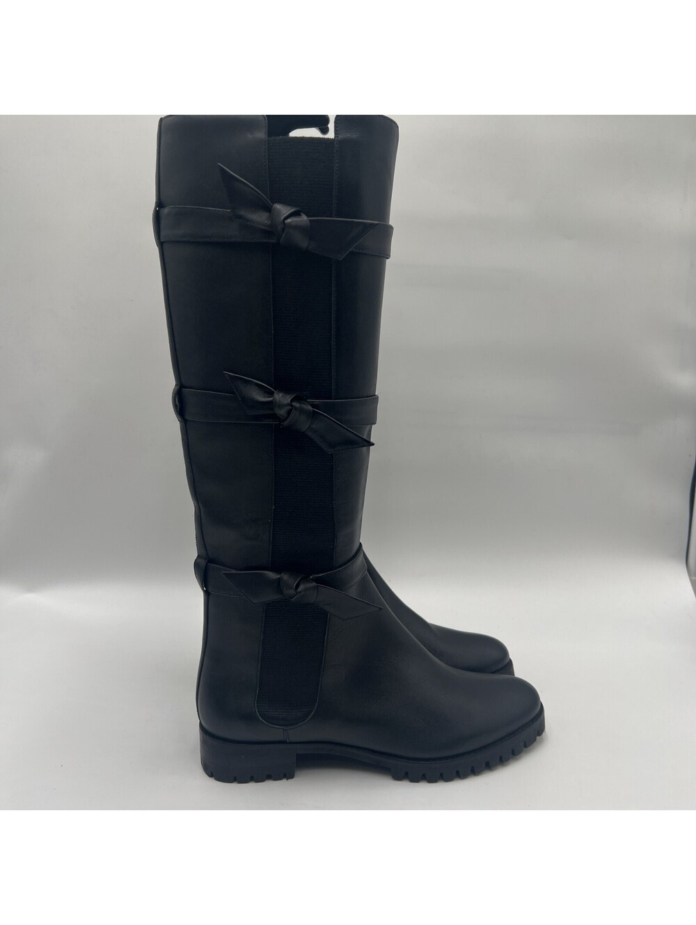 Alexandre Birman Lolita waterproof black leather knee-high boot Size 37